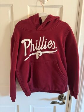 Philadelphia Phillies Kids Hoodie Small 8 Outerstuff Red MLB Pullover